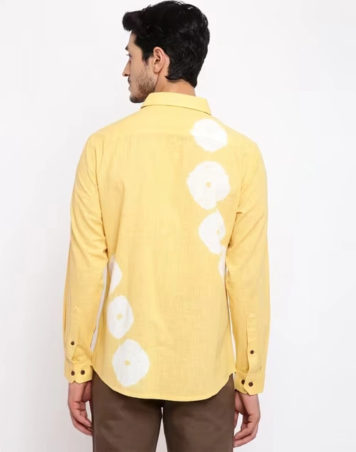 Yellow Cotton Slim Fit Shirt 3 Yellow Cotton Slim Fit Shirt