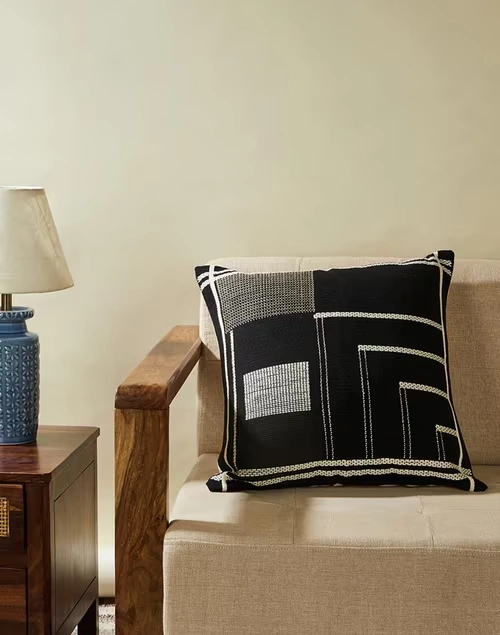 Black Naga Cushion Cover Design 2