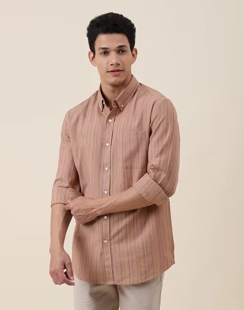 Brown Cotton Shirt