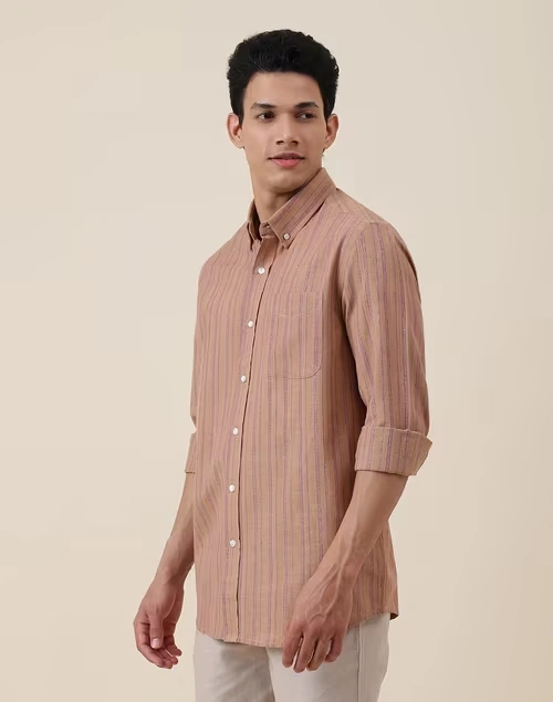 Brown Cotton Shirt