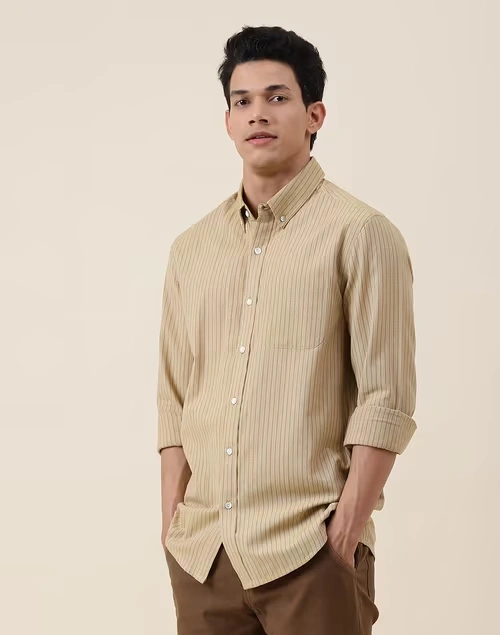 Beige Cotton Shirt