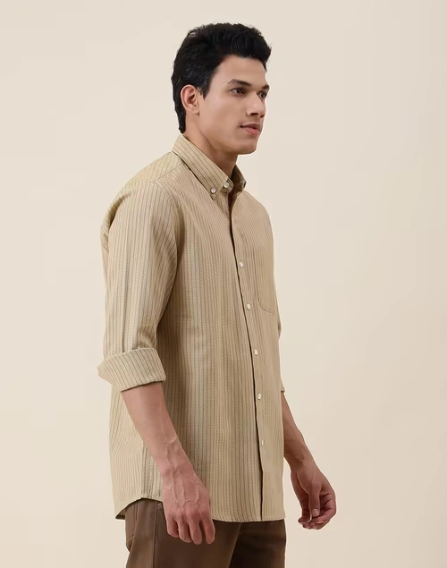 Beige Cotton Shirt