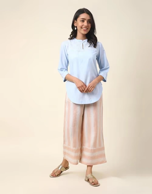 White Linen Culottes