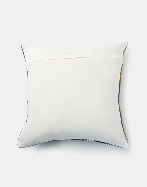 Blue Rhythm Cotton Woven Cushion Cover 3 Blue Rhythm Cotton Woven Cushion Cover