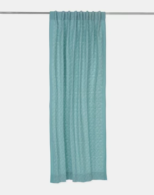 Blue Magnolia Cotton Woven Curtain | 1pc