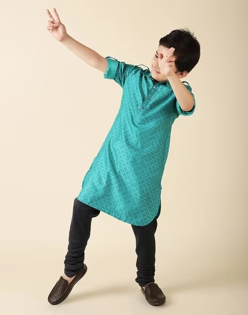 Viscose Silk Printed Long Kurta