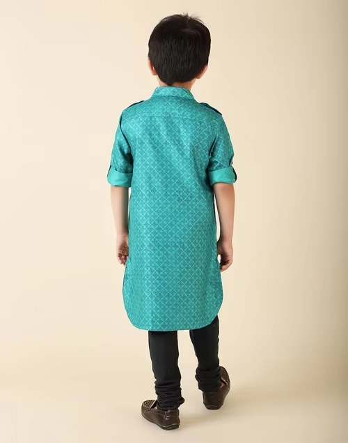 Viscose Silk Printed Long Kurta 3 Viscose Silk Printed Long Kurta