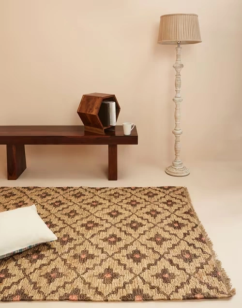 Natural Jute Woven Dhurrie