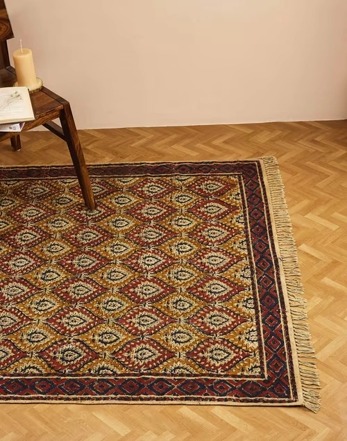 Coloured Boota Dhurrie