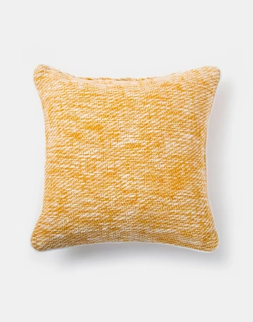 Yellow Cotton Woven Cushion Cover 4 Yellow Cotton Woven Cushion Cover