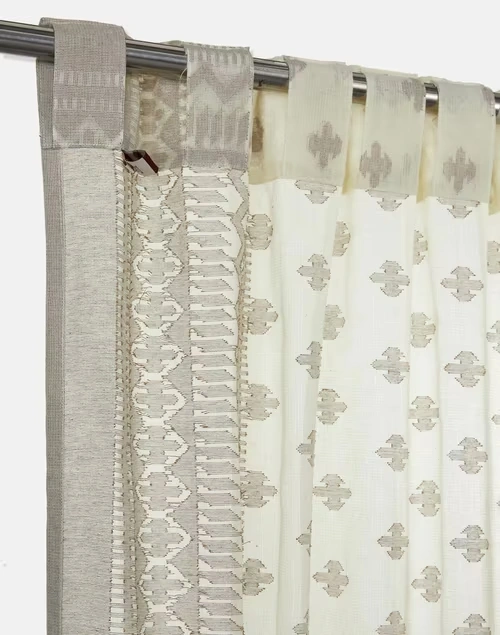 Beige Urmi Semi Sheer Curtain | 1PC 4 Beige Urmi Semi Sheer Curtain | 1PC