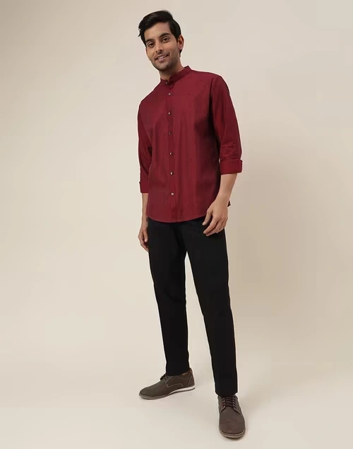 Black Cotton Slim Fit Jama Pants 4 Black Cotton Slim Fit Jama Pants