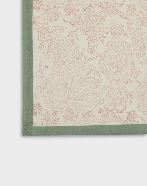 Gulab Khas Cotton Printed Napkin Set Of 6