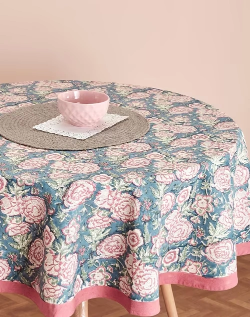 Gulab Cotton Round Table Cover