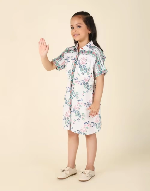 Multi Cotton Printed Dress 4 Multi Cotton Printed Dress