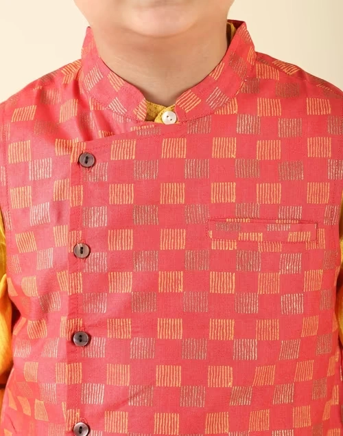 Viscose Blend Sleeveless Nehru Jacket