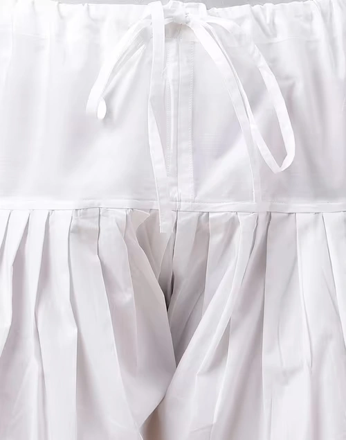 White Cotton Woven 2Pc Set