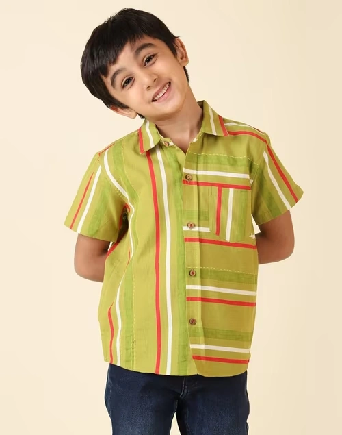 Cotton Linen Short Sleeves Shirt