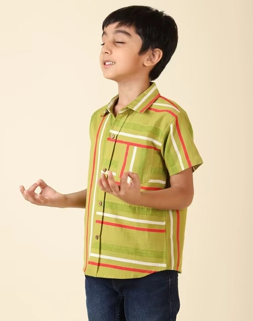 Cotton Linen Short Sleeves Shirt