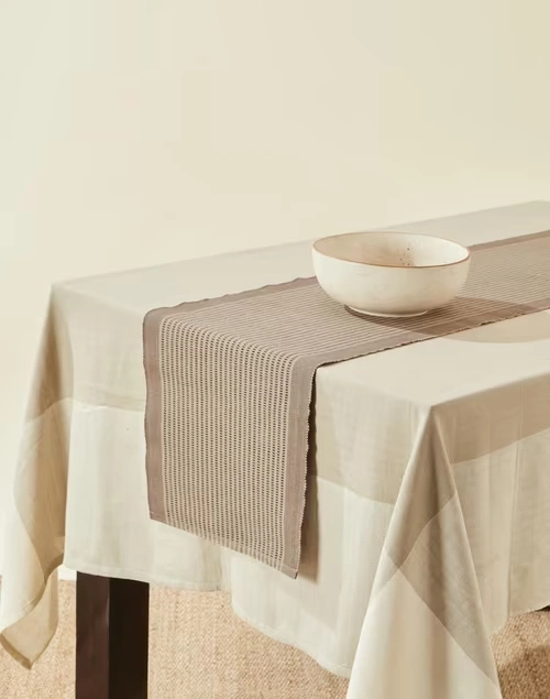 Beige Shubhika Cotton Runner