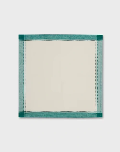 Natural Green Tanka Cotton Woven Napkin Set Of 6
