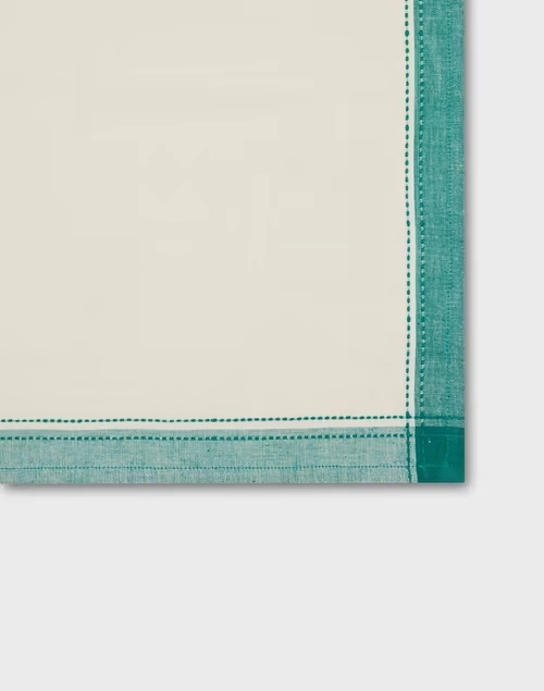 Natural Green Tanka Cotton Woven Napkin Set Of 6