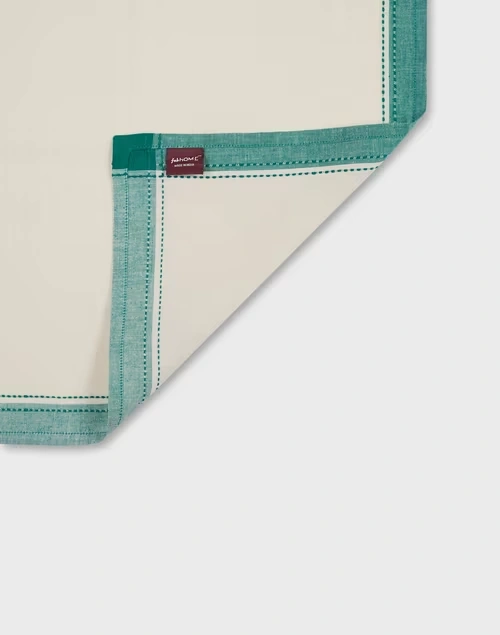 Natural Green Tanka Cotton Woven Napkin Set Of 6