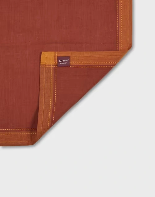 Red Orange Tanka Cotton Woven Napkin Set Of 6 3 Red Orange Tanka Cotton Woven Napkin Set Of 6