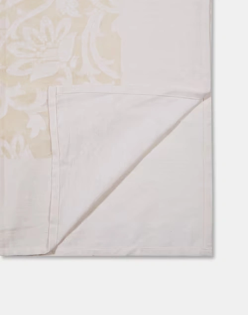 Natural Inaya Cotton Cutwork Table Cover