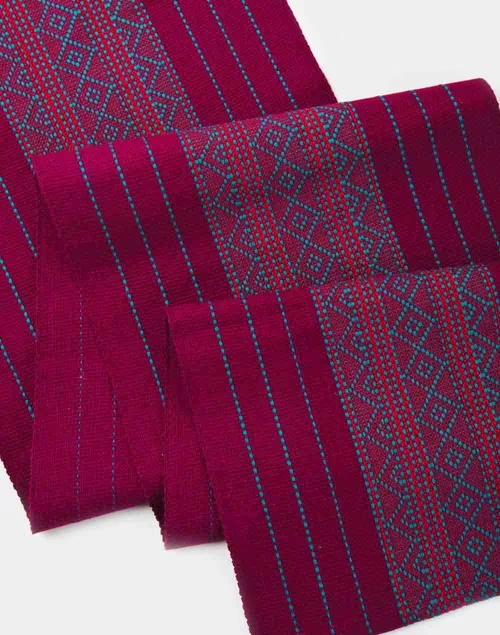 Fuschia Mirania Cotton Woven Runner 4 Fuschia Mirania Cotton Woven Runner