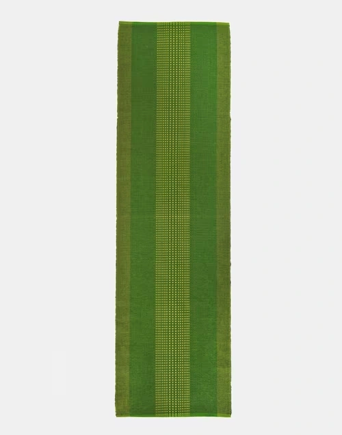 Green Cotton Woven Runner 4 Green Cotton Woven Runner