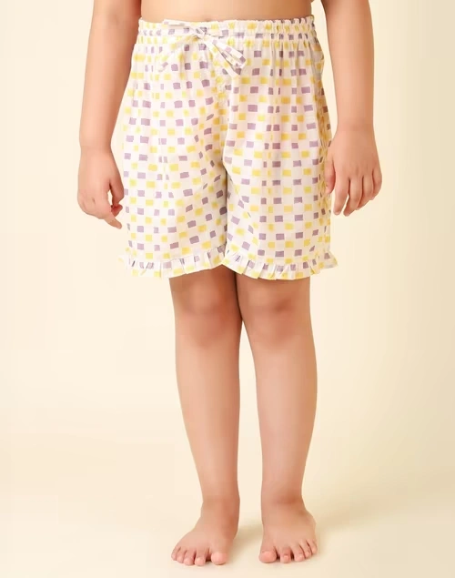 Hand Block Printed Cotton Short Sleeves Sleepwear 4 Hand Block Printed Cotton Short Sleeves Sleepwear