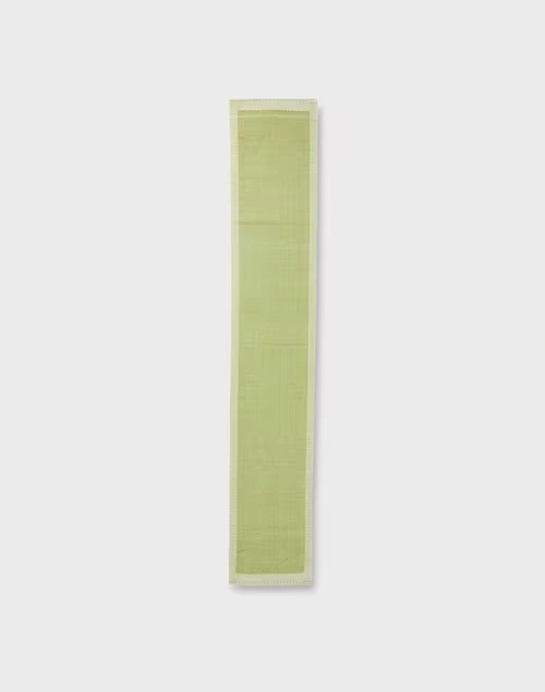 Green Avikar Variation Woven Cotton Runner