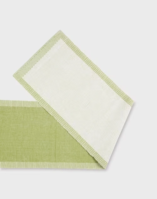 Green Avikar Variation Woven Cotton Runner 3 Green Avikar Variation Woven Cotton Runner