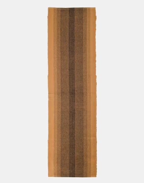 Beige Black Amir Cotton Woven Runner