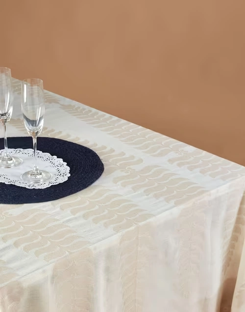 Natural Beige Amara Table Cover 3 Natural Beige Amara Table Cover