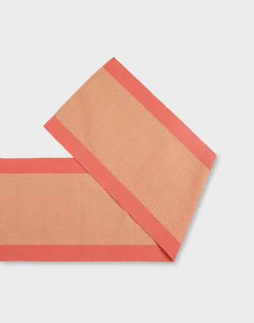 Coral Kislay Woven Cotton Runner 3 Coral Kislay Woven Cotton Runner