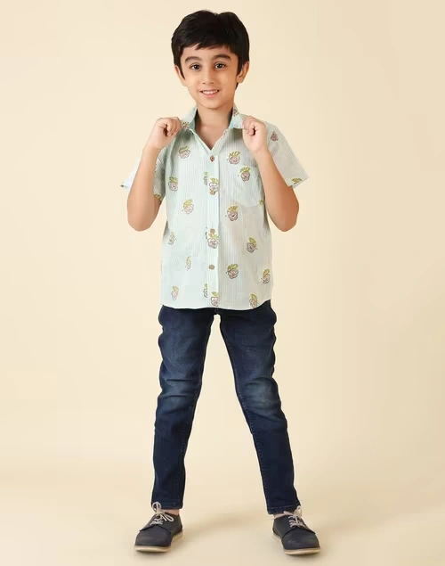 Cotton Short Sleeves Shirt