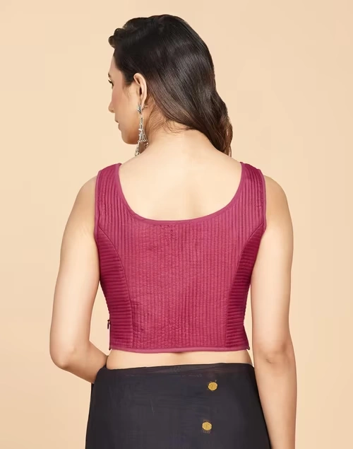 Pink Viscose Silk Woven Blouse 3 Pink Viscose Silk Woven Blouse