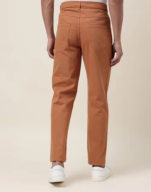 Brown Cotton 929 Slim Cut Pants 3 Brown Cotton 929 Slim Cut Pants