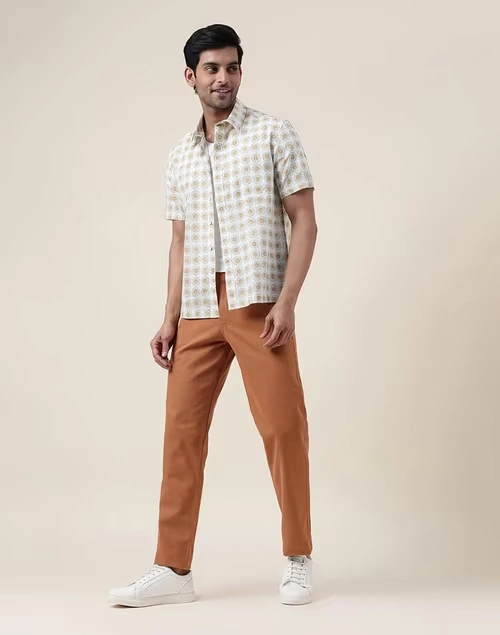 Brown Cotton 929 Slim Cut Pants 4 Brown Cotton 929 Slim Cut Pants