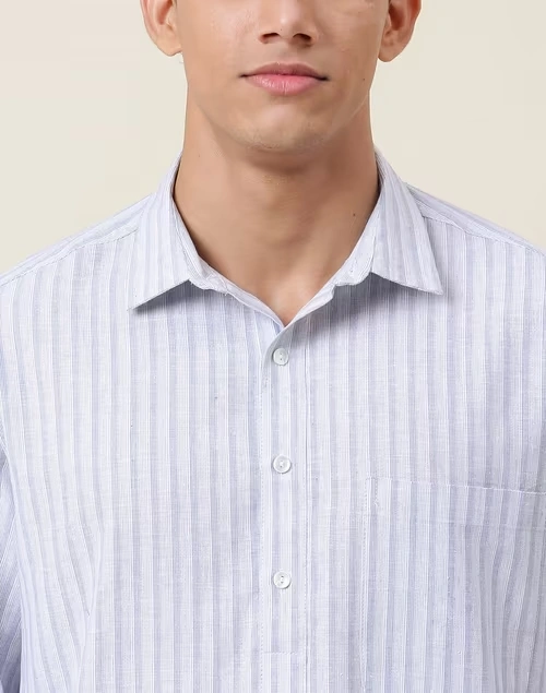 Cotton Linen Regular Collar Pathani Kurta 4 Cotton Linen Regular Collar Pathani Kurta