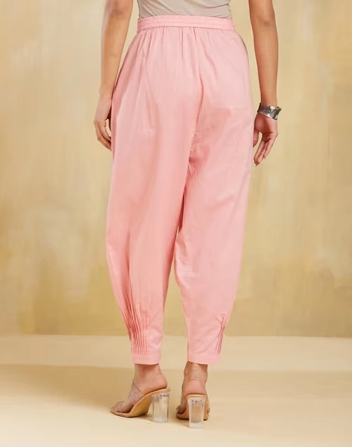 Pink Cotton Blend Salwar 3 Pink Cotton Blend Salwar