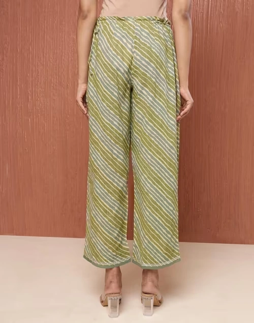 Green Cotton Hand Block Printed Ijar