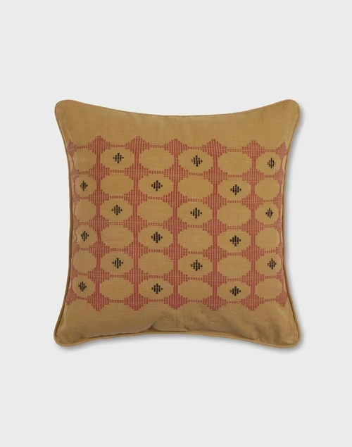 Beige Chattai Cotton Cushion Cover
