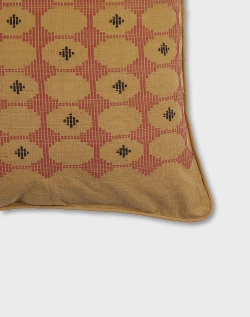 Beige Chattai Cotton Cushion Cover 4 Beige Chattai Cotton Cushion Cover