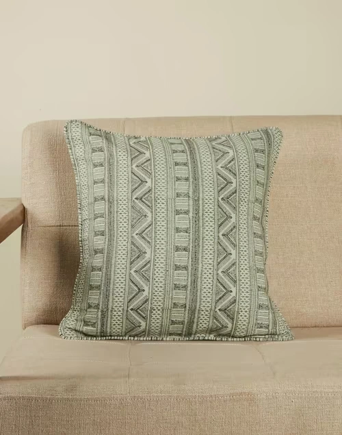 Blue Earth Files Cotton Cushion Cover