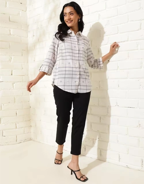 Natural Cotton Hand Woven Shirt