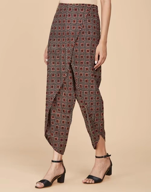 Black Cotton Full Length Dhoti 3 Black Cotton Full Length Dhoti