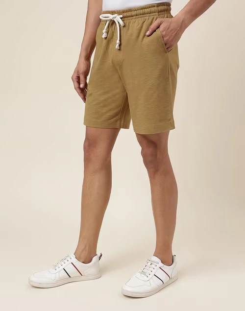 Brown Organic Cotton Sweat Shorts
